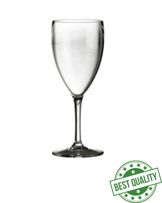 Reusable Plastic Wine Glass 350ml - Polycarbonate