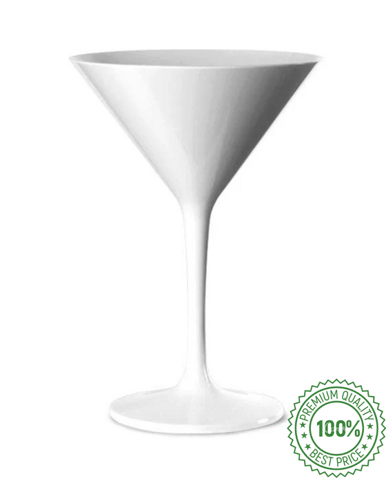 Reusable Plastic Martini Glass 200ml - Polycarbonate