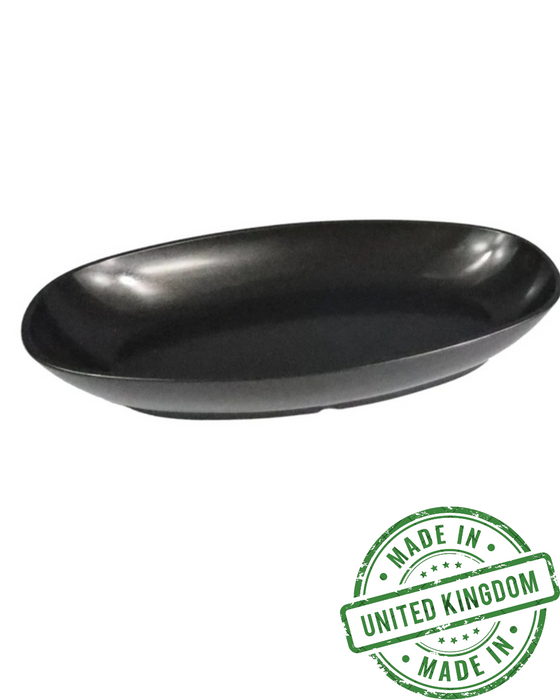 Reusable Plastic Medium Deep Oval Dish 400ml