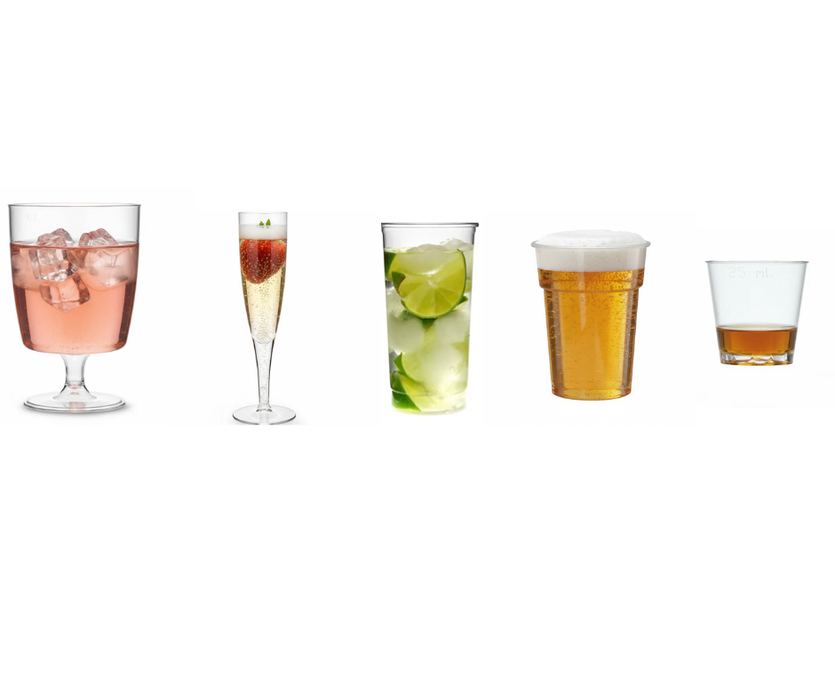 Clear Disposable Recyclable Party Pack