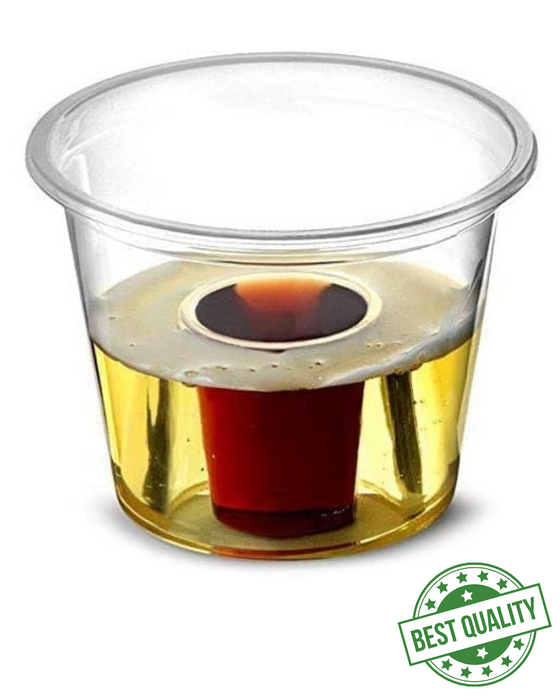 Clear Disposable Recyclable Plastic Bomb Shot Glass 25ml