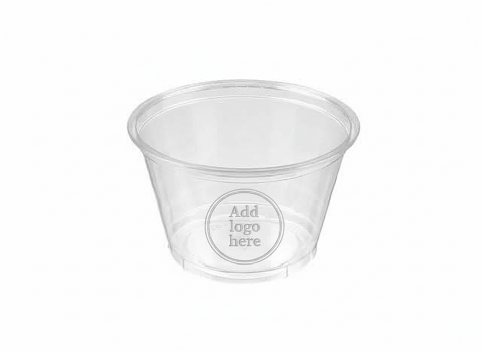 Clear Recyclable Plastic Portion Pot 120ml