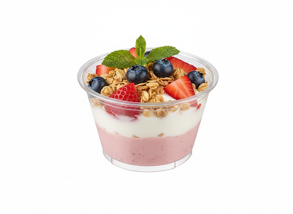 Clear Recyclable Plastic Portion Pot 120ml