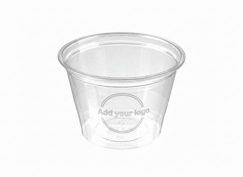 Clear Recyclable Plastic Portion Pot 155ml