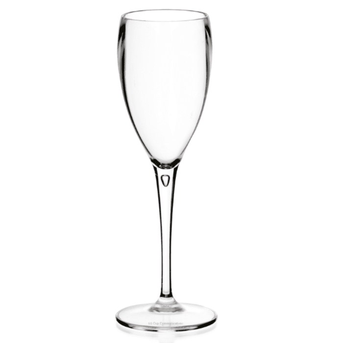 Reusable Plastic Champagne Flute 180ml - Polycarbonate