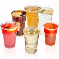 Clear Compostable Plastic Pint Glass 570ml - CE Stamped To Rim