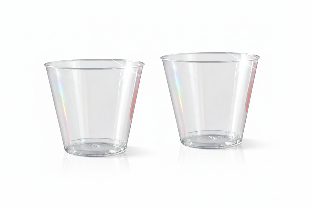 Crystal-Clear Plastic Tumbler/ Portion Pot 150ml