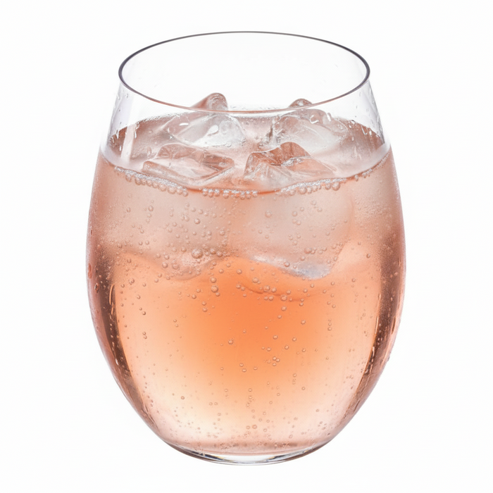 Clear Reusable Plastic Premium Stemless Wine Glass 390ml