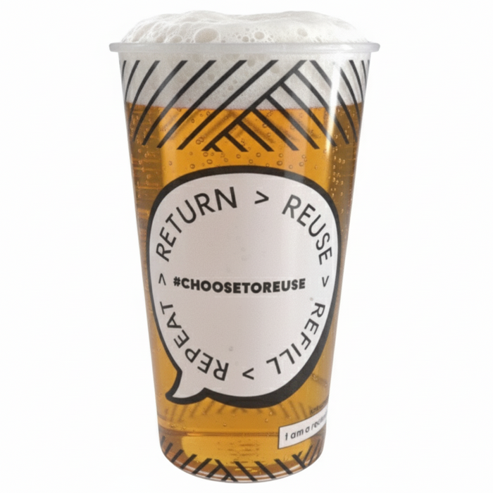 Reusable Event Festival Pint - Marked at Half Pint - 568ml - Polypropylene