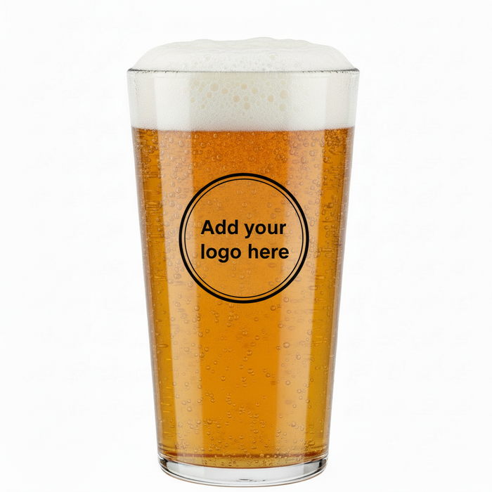 Clear Reusable Plastic Elite Premium Conical Pint Glass 568ml - Polycarbonate UKCA Stamped to Rim