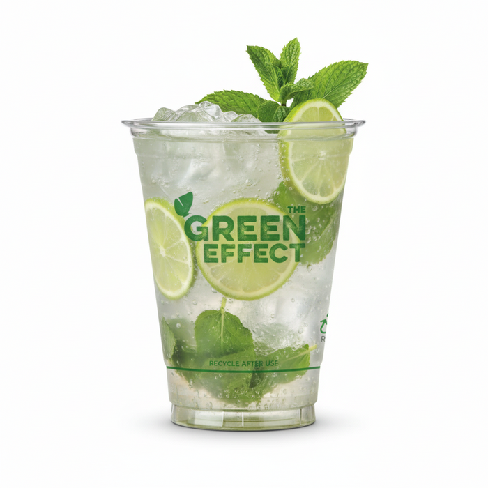 Clear 100% Recycled Plastic Half Pint Glass 284ml - RPET CE Stamped to Rim