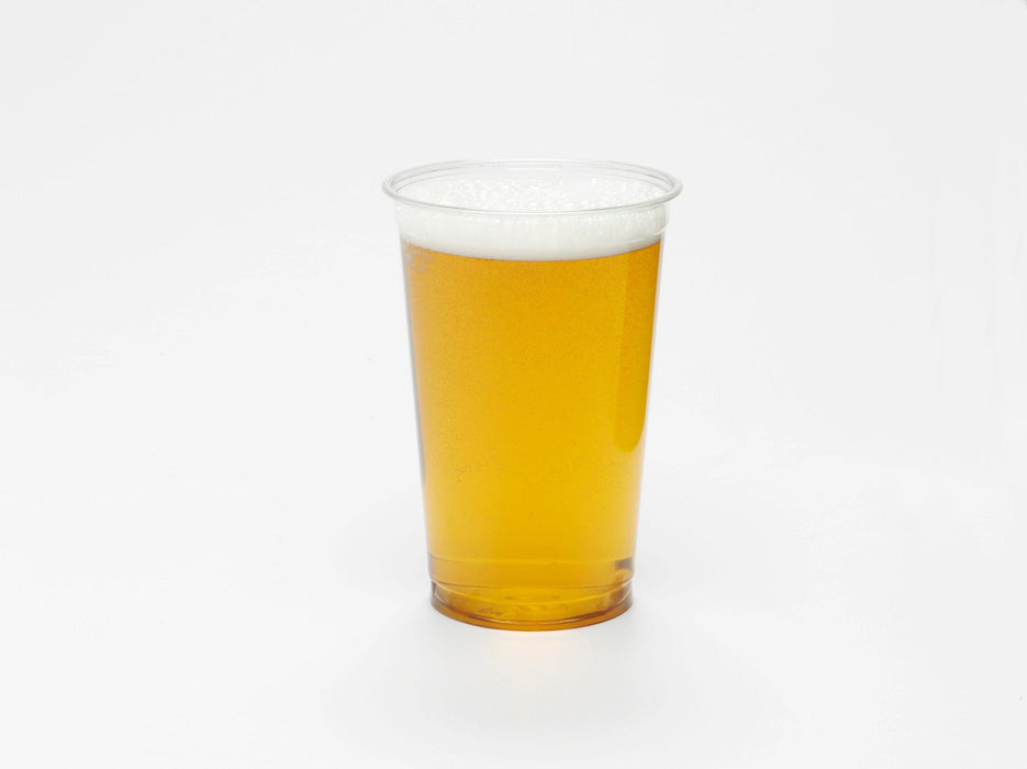 Clear 100% Recycled Plastic Half Pint Glass 284ml - RPET CE Stamped to Rim