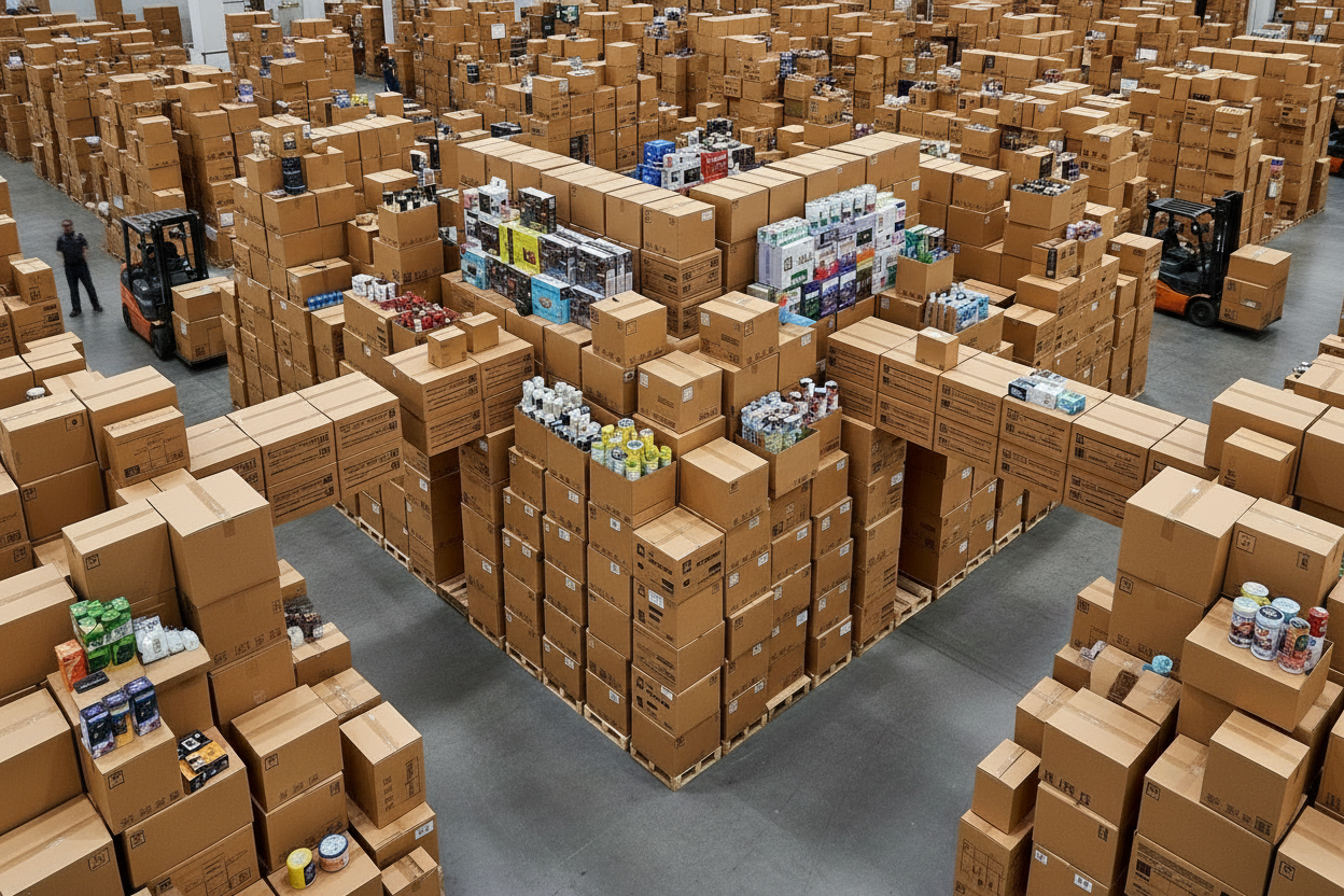 lots of boxes piled up get a discount