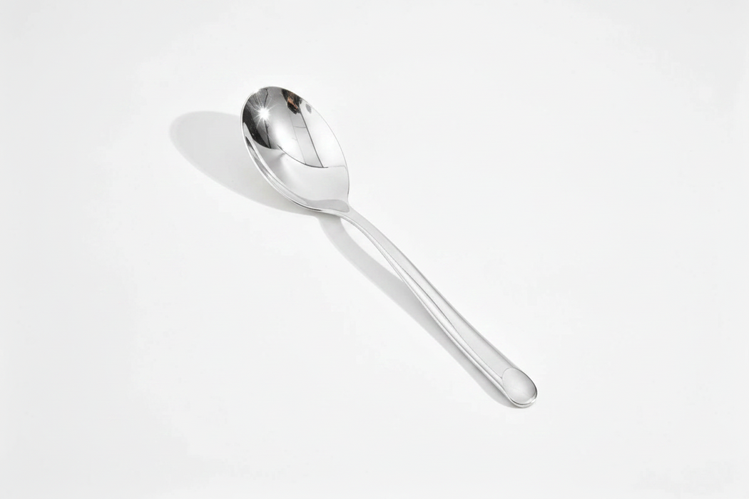 Reusable Plastic Silverlook Table Spoon 180mm