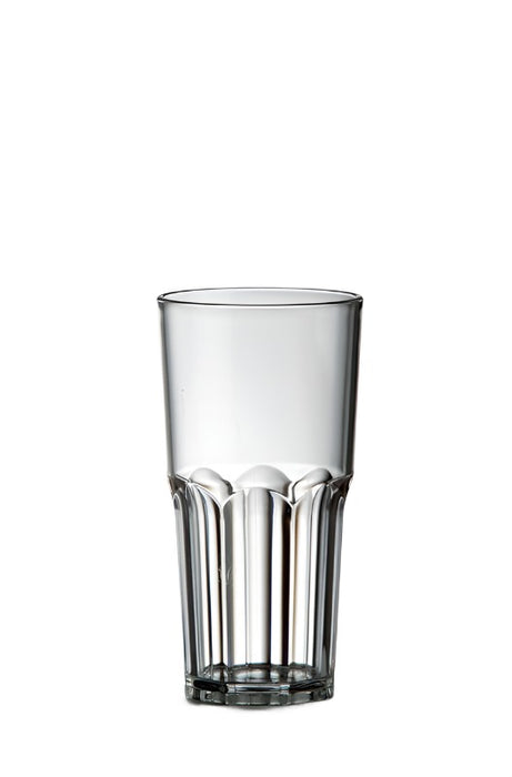 Clear Reusable Plastic Graniti Glass 380ml - Acrylic