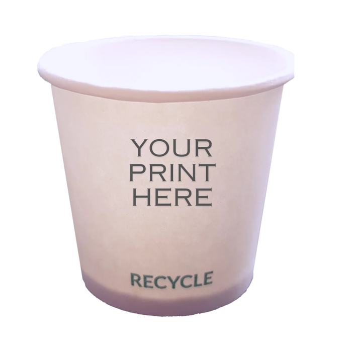 Bespoke 1 Colour Print Recyclable Paper Shot / Tasting Cup 30ml