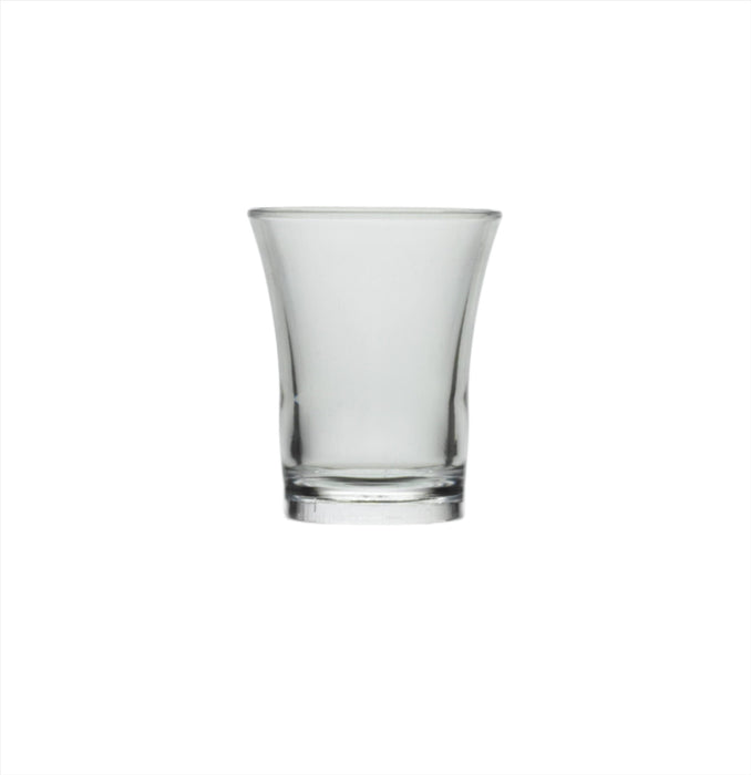 25ml Clear Reusable Plastic Shot Glass - Polystyrene CE/CA Stamped to Rim