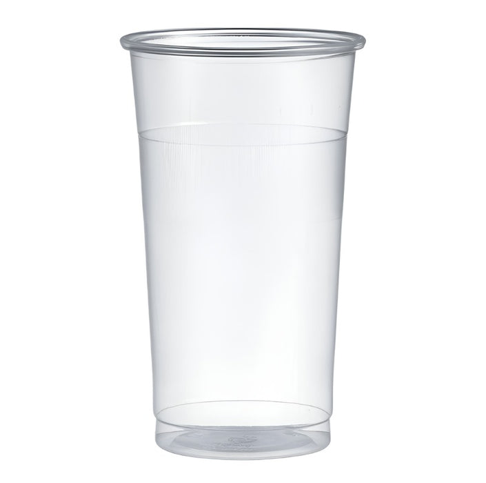 Clear Disposable Recyclable Plastic Tumbler/Hi Ball Glass -  Polypropylene CE Marked 2/3rd of a Pint