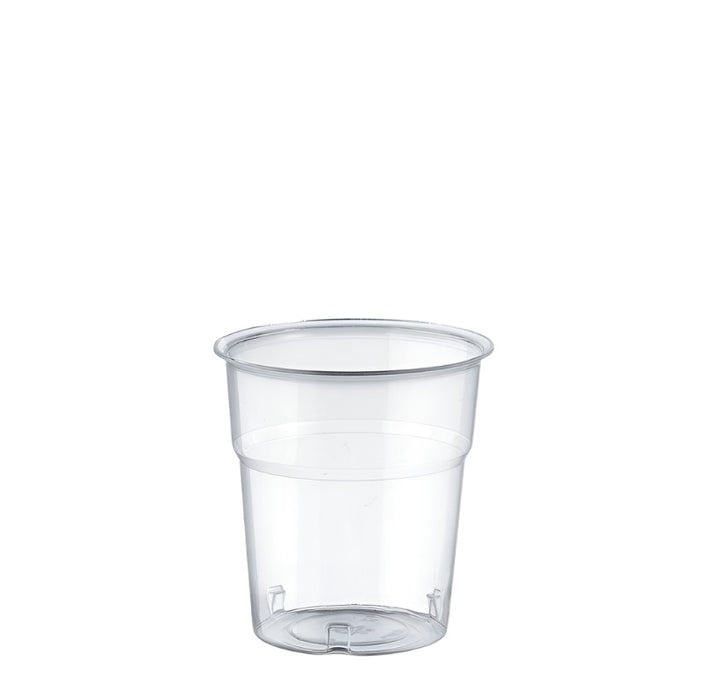 Clear Disposable Recyclable Plastic Tumbler Glass 100ml