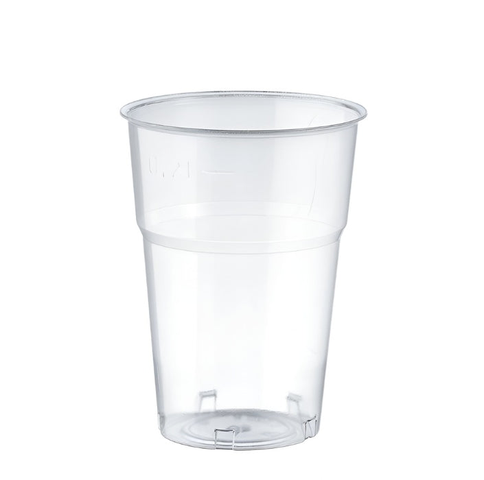 Clear Disposable Recyclable Plastic Tumbler Glass 240ml