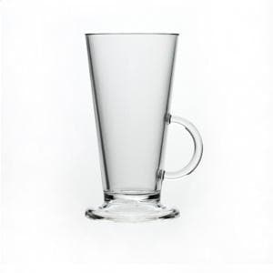 Clear Reusable Plastic Elite Latte Glass 227ml  - Polycarbonate