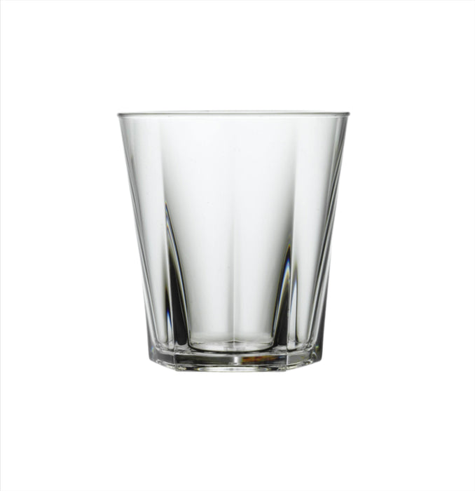 Clear Reusable Plastic Penthouse Tumbler Glass 256ml  - Polycarbonate