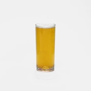 Clear Reusable Plastic Half Pint Glass 284ml  - Nucleated Polycarbonate CE/CA Stamped to Rim