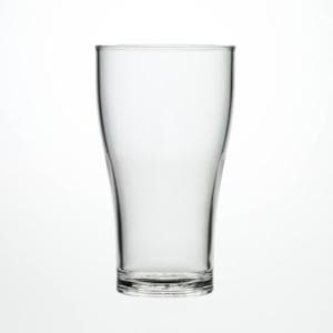 Clear Reusable Plastic Viking Half Pint Glass 284ml - Nucleated Polycarbonate CE/CA Stamped to Rim