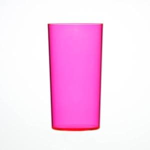 Neon Reusable Plastic Hi-ball Glass 284ml Box of 48. - Polystyrene CE/CA Stamped to Rim