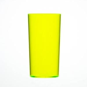 Mixed Neon Reusable Plastic Hi-ball Glass 284ml Box of 48 - Polystyrene