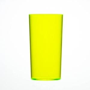 Neon Reusable Plastic Hi-ball Glass 284ml Box of 48. - Polystyrene CE/CA Stamped to Rim