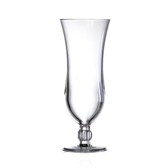 Clear Reusable Plastic Hurricane Cocktail Glass 385ml -Polycarbonate