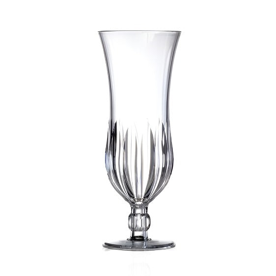 Clear Reusable Plastic Crystal Hurricane Cocktail Glass 385ml -Polycarbonate
