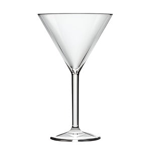 Clear Reusable Plastic Cocktail Glass 200ml - Polycarbonate