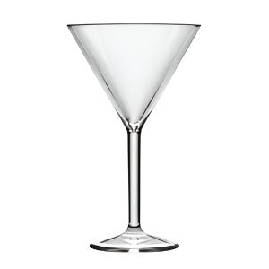 Clear Reusable Plastic Cocktail Glass 200ml - Polycarbonate