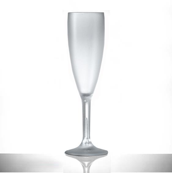 Reusable Plastic Champagne Flute 190ml - Polycarbonate