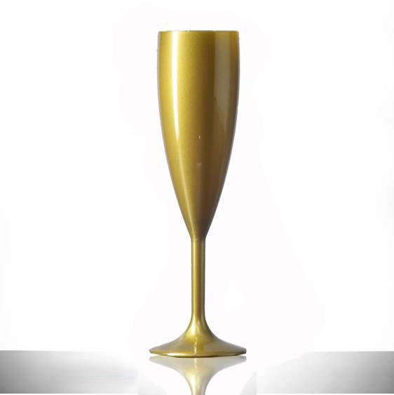 Reusable Plastic Champagne Flute 190ml - Polycarbonate