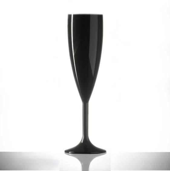 Reusable Plastic Champagne Flute 190ml - Polycarbonate
