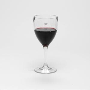 Clear Reusable Plastic Wine Glass 312.5ml - Polycarbonate