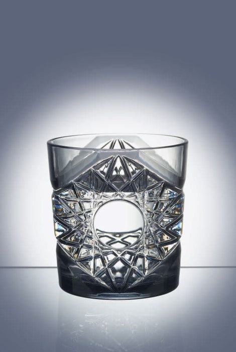 Clear Reusable Plastic Cut Glass-Effect Tumbler 350ml - Polycarbonate