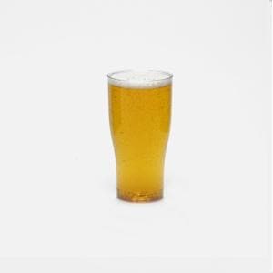 Clear Reusable Plastic Tulip Pint Glass 568ml - Crystal Polystyrene CE/CA Stamped to Rim