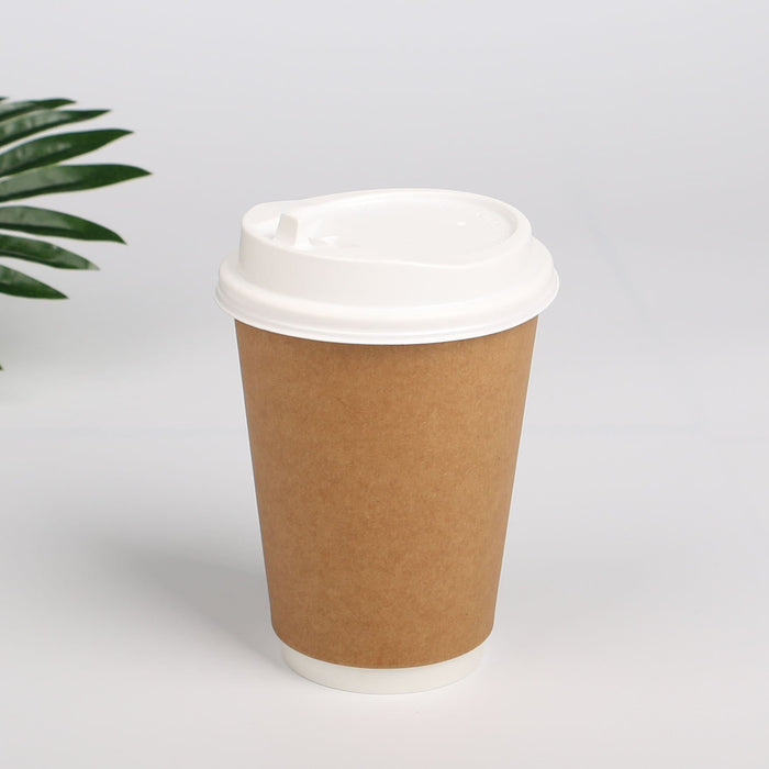 Compostable Double Walled Cup 227ml - Paper & PLA