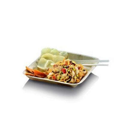 Compostable Square Plate 240mm - Palm Leaf