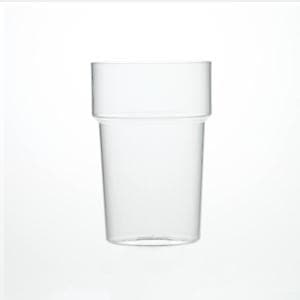 Clear Reusable Plastic Stacking Pint Glass 568ml - Crystal Polystyrene UKCA Stamped to Rim