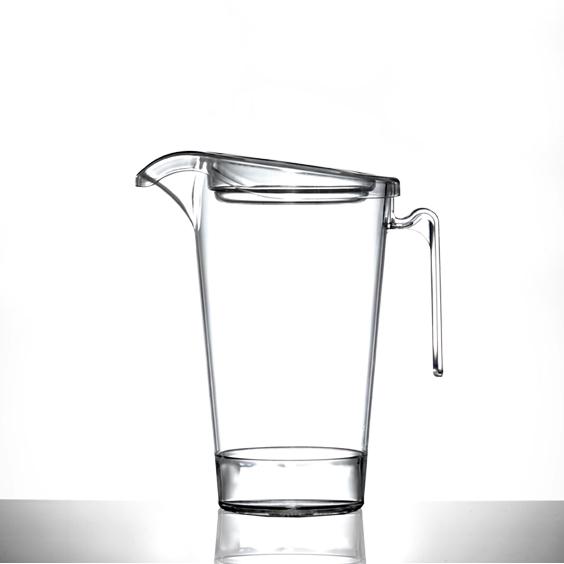 2 Pint Clear Reusable Plastic Jug 1136ml - Polycarbonate CE/CA Stamped to Line