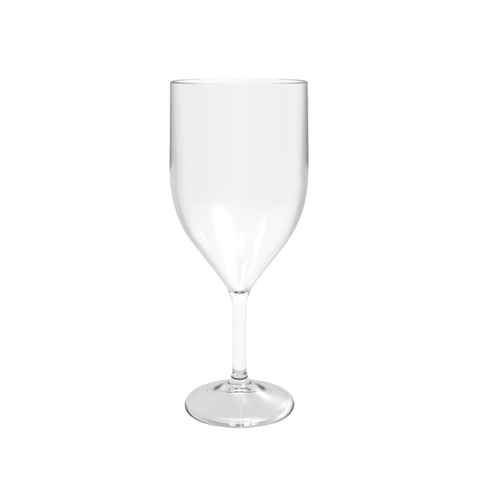 Clear Reusable Plastic Wine Glass 300ml - SAN