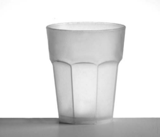 Scratch Proof Frosted Reusable Plastic Tumbler 300ml- Polypropylene