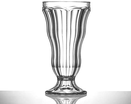 Clear Reusable Plastic Knickerbocker Glory Glass 340ml - Polycarbonate