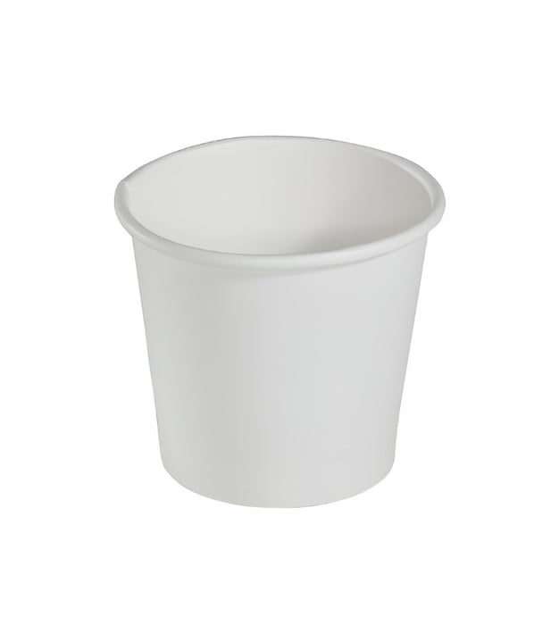 White Compostable Single Walled Cup 120ml - Paper & PLA