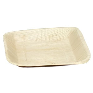 Compostable Square Plate 240mm - Palm Leaf